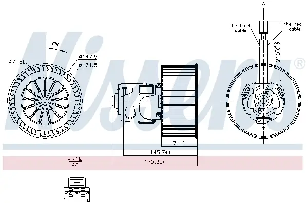Bestseller NISSENS 87242 - Innenraumgebläse