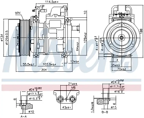 NISSENS 890023 - Kompressor, Klimaanlage - ** FIRST FIT ** Angebot