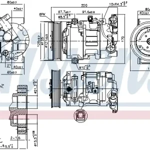 Sofort Bestellen NISSENS 890044 - Kompressor, Klimaanlage - ** FIRST FIT **