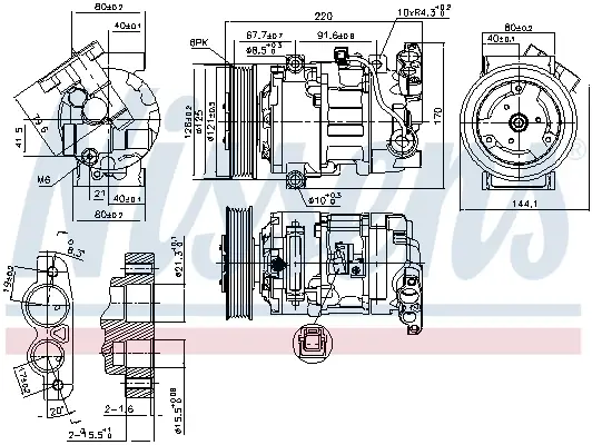 Sofort Bestellen NISSENS 890044 - Kompressor, Klimaanlage - ** FIRST FIT **