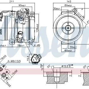 Top-Angebot NISSENS 890066 - Kompressor, Klimaanlage - ** FIRST FIT **