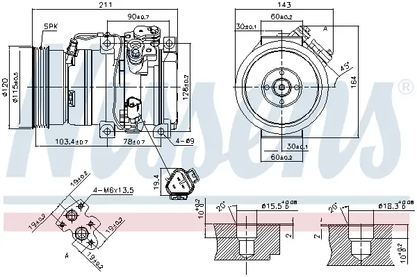 Top-Angebot NISSENS 890066 - Kompressor, Klimaanlage - ** FIRST FIT **