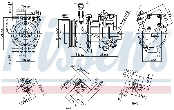 NISSENS 890077 - Kompressor, Klimaanlage - ** FIRST FIT ** Must-Have