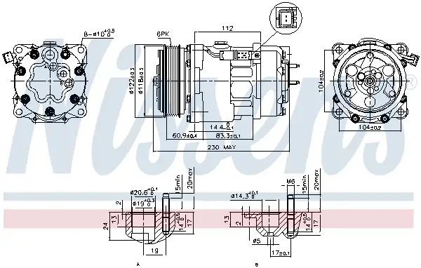 Markenware NISSENS 89032 - Kompressor, Klimaanlage - ** FIRST FIT **
