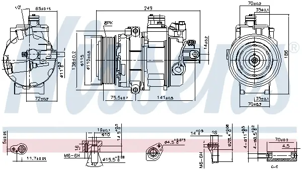 NISSENS 890359 - Kompressor, Klimaanlage - ** FIRST FIT ** Billig