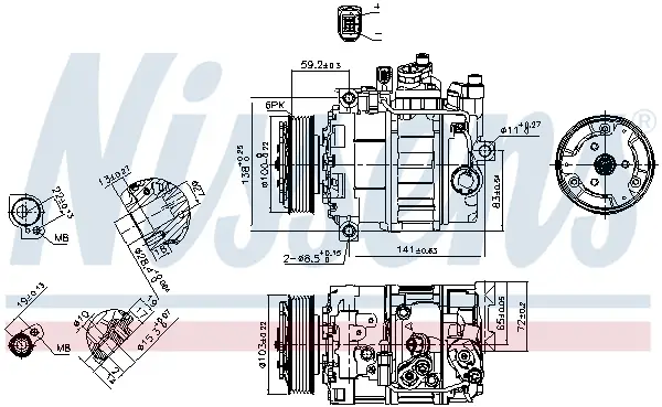 Must-Have NISSENS 89052 - Kompressor, Klimaanlage - ** FIRST FIT **