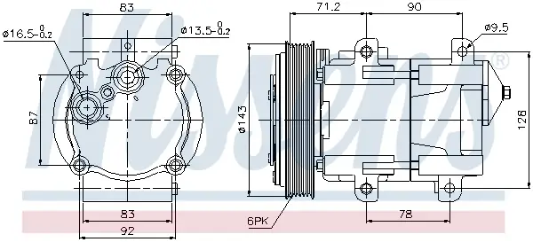 Jetzt Kaufen NISSENS 89059 - Kompressor, Klimaanlage - ** FIRST FIT **
