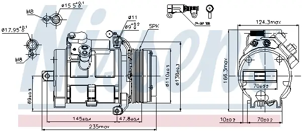Sichere Zahlung NISSENS 89077 - Kompressor, Klimaanlage - ** FIRST FIT **