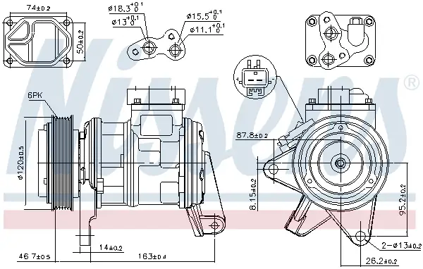 Preis Gesenkt NISSENS 89087 - Kompressor, Klimaanlage - ** FIRST FIT **