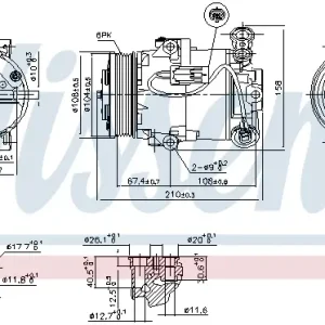 Sonderangebot NISSENS 89096 - Kompressor, Klimaanlage - ** FIRST FIT **