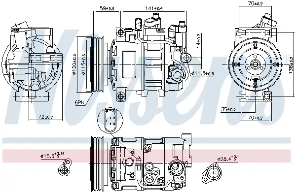 NISSENS 89111 - Kompressor, Klimaanlage - ** FIRST FIT ** Angebot