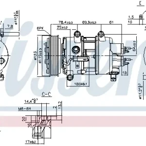 Markenprodukt NISSENS 89201 - Kompressor, Klimaanlage - ** FIRST FIT **