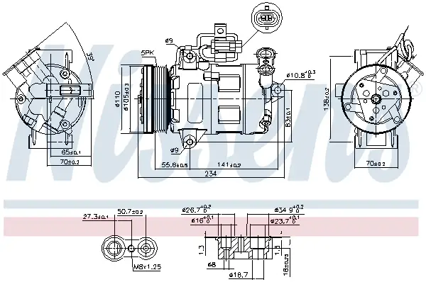 NISSENS 89216 - Kompressor, Klimaanlage - ** FIRST FIT ** Neu Im Sortiment