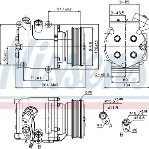 Neu NISSENS 89233 - Kompressor, Klimaanlage - ** FIRST FIT **