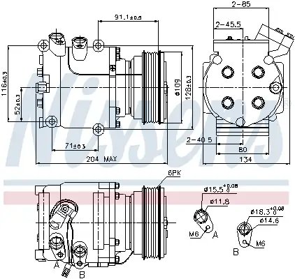 Neu NISSENS 89233 - Kompressor, Klimaanlage - ** FIRST FIT **