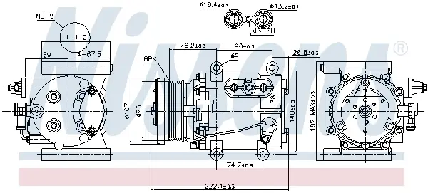 Billig NISSENS 89241 - Kompressor, Klimaanlage - ** FIRST FIT **