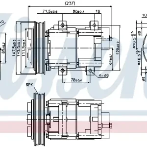 Aktuell NISSENS 89251 - Kompressor, Klimaanlage - ** FIRST FIT **