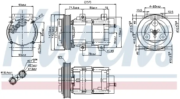 Aktuell NISSENS 89251 - Kompressor, Klimaanlage - ** FIRST FIT **
