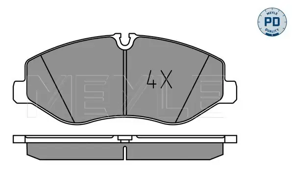 Beliebt MEYLE 025 220 6221/PD - Bremsbelagsatz, Scheibenbremse - MEYLE-PD Advanced performance and design.