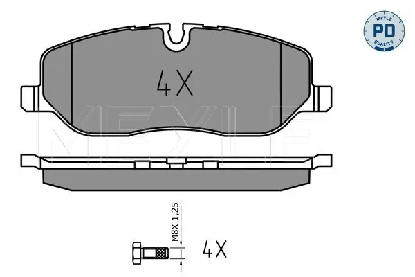 Mega-Angebot MEYLE 025 241 9118/PD - Bremsbelagsatz, Scheibenbremse - MEYLE-PD Advanced performance and design.
