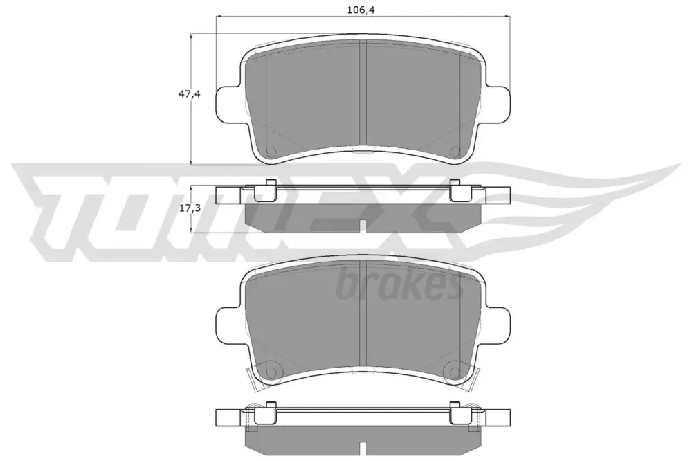 TOMEX Brakes TX 16-36 - Bremsbelagsatz, Scheibenbremse Sale