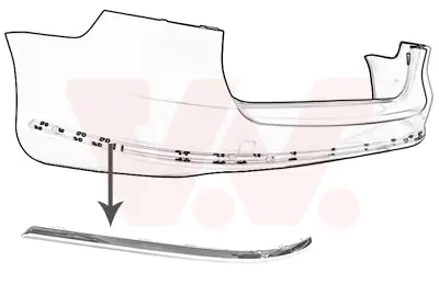 Meistverkauft VAN WEZEL 5740553 - Zier-/Schutzleiste, Stoßfänger - ** Equipart **