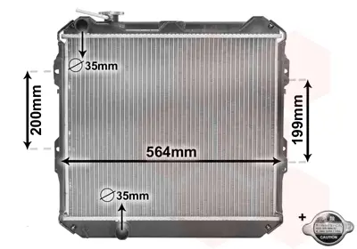 VAN WEZEL 58002088 - Kühler, Motorkühlung - *** IR PLUS *** Highlight