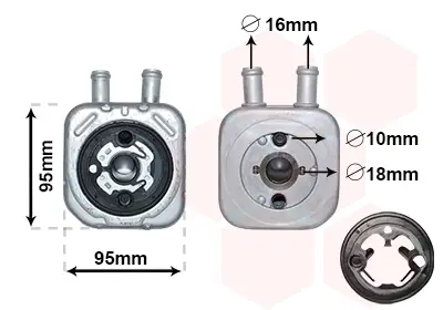 Kracherpreis VAN WEZEL 58003086 - Ölkühler, Motoröl - *** IR PLUS ***