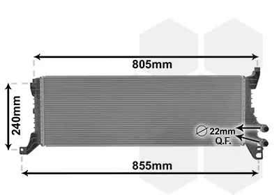 VAN WEZEL 58012723 - Kühler, Motorkühlung Top-Seller