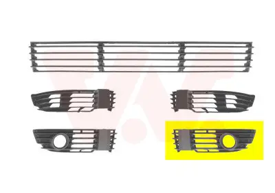 Markenware VAN WEZEL 5837593 - Lüftungsgitter, Stoßfänger - ** Equipart **
