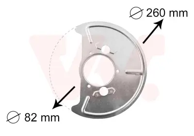 VAN WEZEL 5870372 - Spritzblech, Bremsscheibe Nur Heute