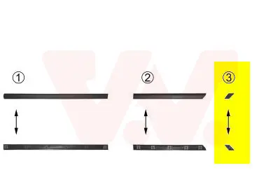 VAN WEZEL 5880430 - Zier-/Schutzleiste, Seitenwand Sonderangebot