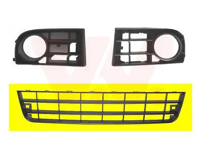 Kracherpreis VAN WEZEL 5894599 - Lüftungsgitter, Stoßfänger - ** Equipart **