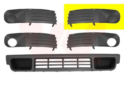 Sonderaktion VAN WEZEL 5896591 - Lüftungsgitter, Stoßfänger - ** Equipart **