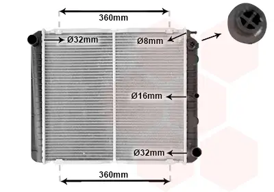 Neue Kollektion VAN WEZEL 59002038 - Kühler, Motorkühlung - *** IR PLUS ***