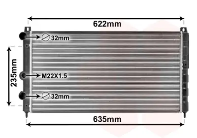 VAN WEZEL 76002003 - Kühler, Motorkühlung Rabatt