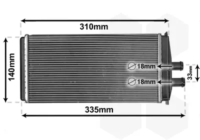 Neue Ware VAN WEZEL 76006016 - Wärmetauscher, Innenraumheizung - *** IR PLUS ***