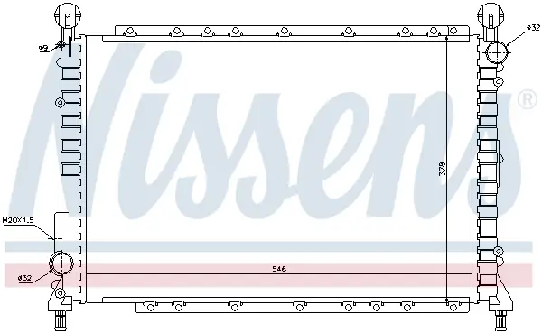 NISSENS 60034 - Kühler, Motorkühlung Schnäppchen