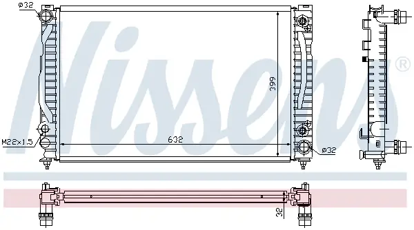 Neue Kollektion NISSENS 60498 - Kühler, Motorkühlung - ** FIRST FIT **