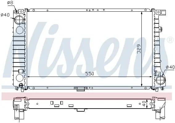 NISSENS 60757A - Kühler, Motorkühlung Abverkauf
