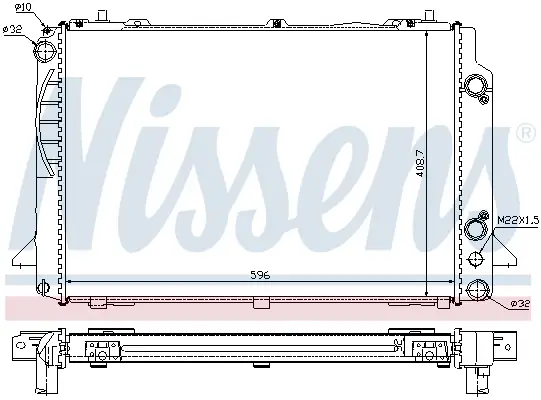 Must-Have NISSENS 60467A - Kühler, Motorkühlung