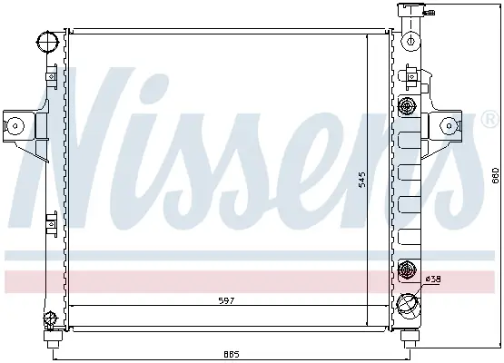 NISSENS 61010 - Kühler, Motorkühlung Markenprodukt