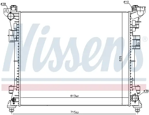 Begrenztes Angebot NISSENS 61034 - Kühler, Motorkühlung