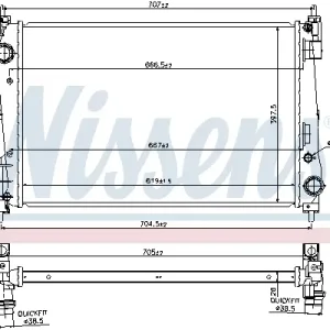 Knallerangebot NISSENS 61919 - Kühler, Motorkühlung