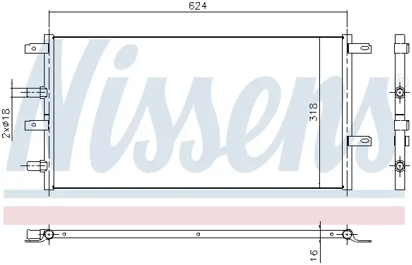 NISSENS 61966 - Kühler, Motorkühlung Begrenztes Angebot