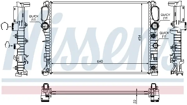 NISSENS 62792A - Kühler, Motorkühlung - ** FIRST FIT ** Beliebt