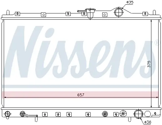 NISSENS 62887 - Kühler, Motorkühlung Sonderangebot