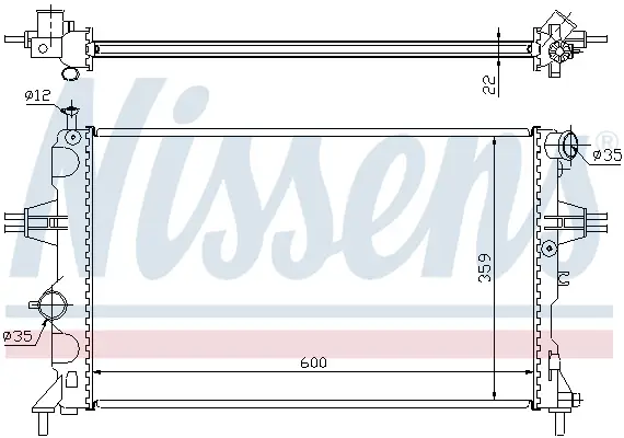 Beliebt NISSENS 630041 - Kühler, Motorkühlung
