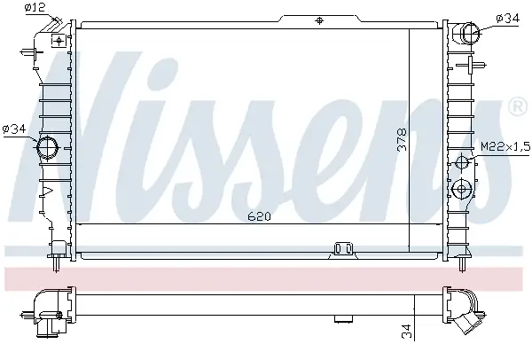 Ausverkauf NISSENS 630631 - Kühler, Motorkühlung