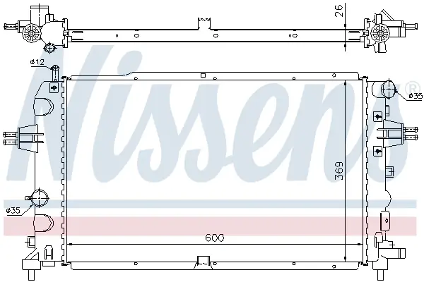 Sale NISSENS 63111A - Kühler, Motorkühlung